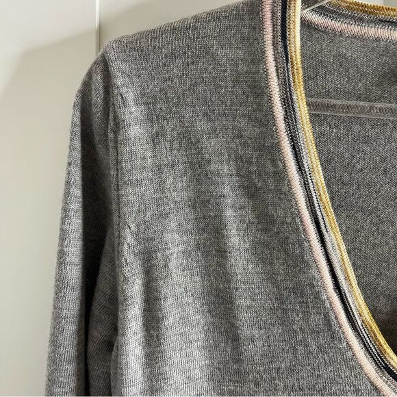 MISSONI M Missoni Vintage Y2K Gray Sweater Tunic Dress with mesh underskirt - Picture 5 of 16